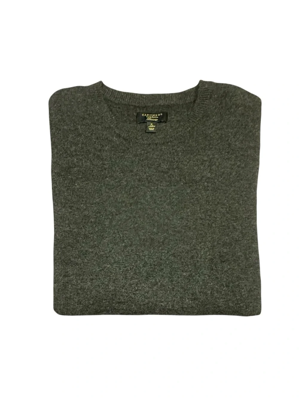 Cashmere Club Room Men's Crewneck 100% Cashmere Sweater - Dark Gray Size Medium